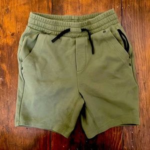 Boys olive green jersey shorts